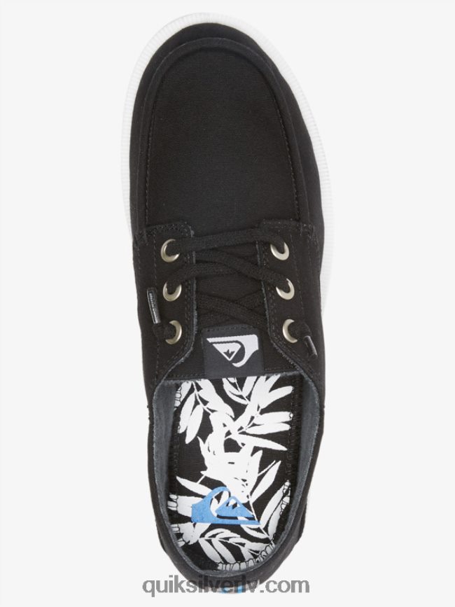 vīriešiem Quiksilver ostas bagarētas kurpes melns balts 88064R1884