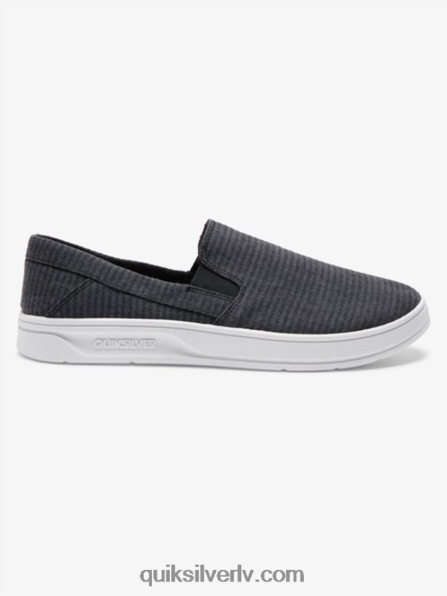 vīriešiem Quiksilver ostas piestātnes slip-on kurpes melns 88064R1288