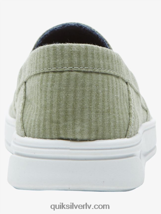 vīriešiem Quiksilver ostas piestātnes slip-on kurpes zaļš 1 88064R1289