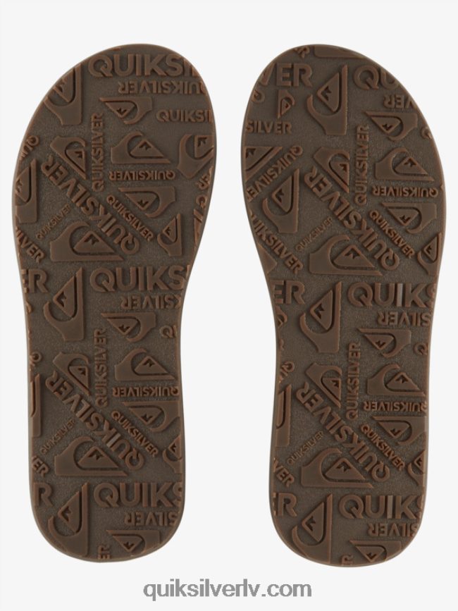 vīriešiem Quiksilver carver ādas sandales brūns 88064R1773