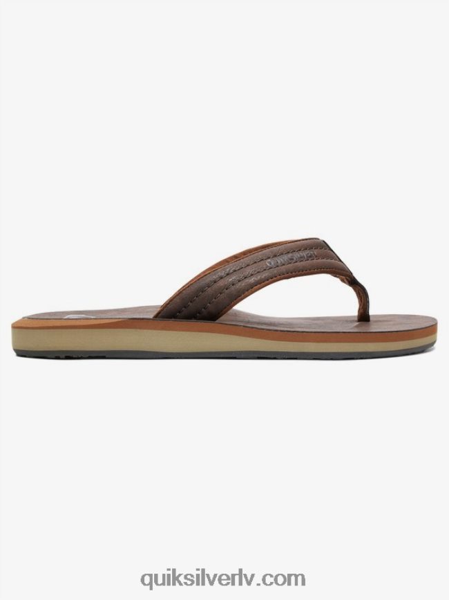 vīriešiem Quiksilver carver nubuka sandales demitasse - ciets 88064R919