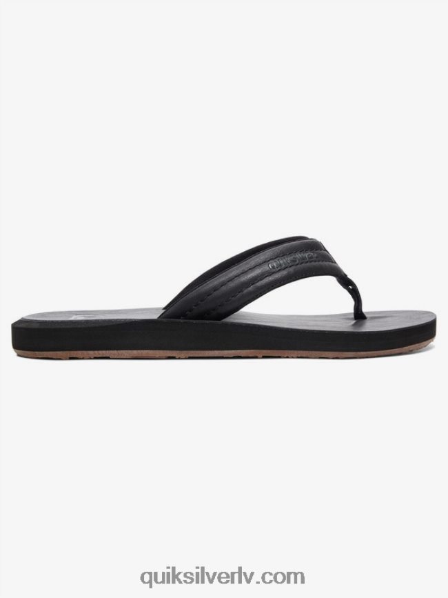 vīriešiem Quiksilver carver nubuka sandales vienkrāsains melns 88064R913
