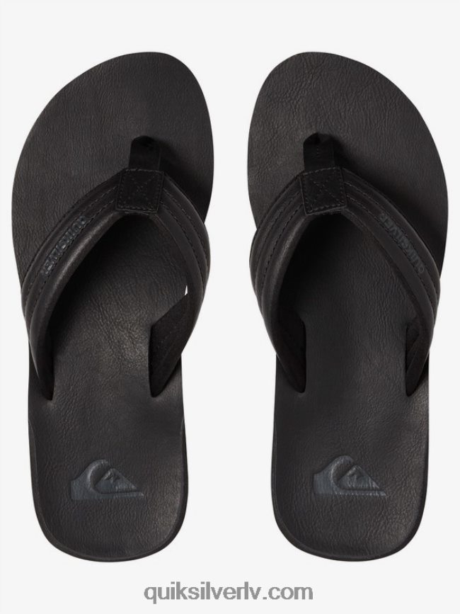 vīriešiem Quiksilver carver nubuka sandales vienkrāsains melns 88064R913