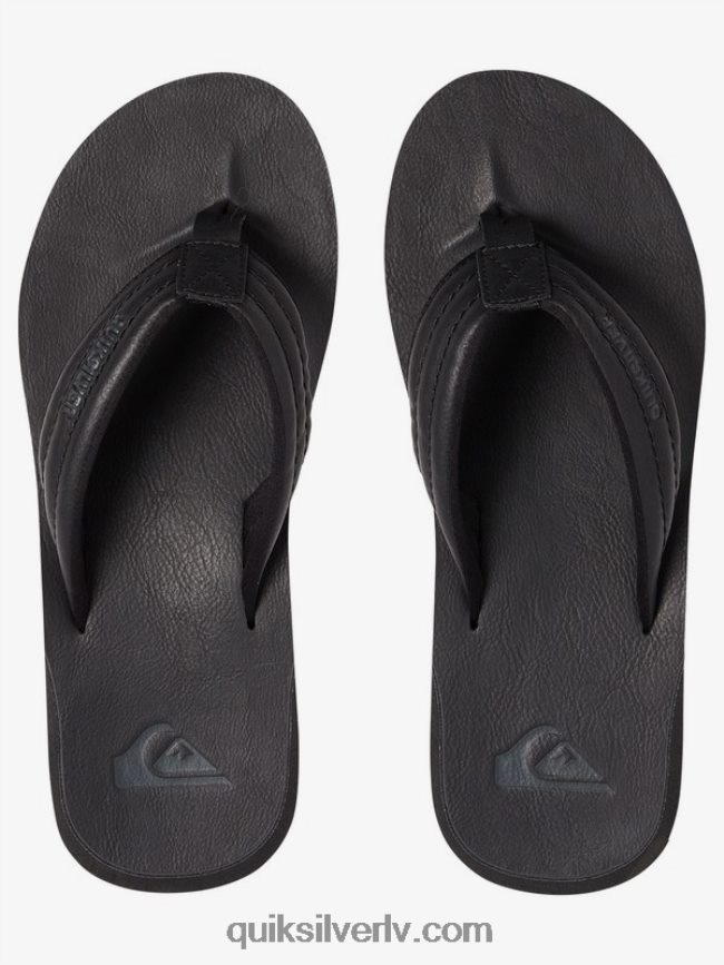 vīriešiem Quiksilver carver nubuka sandales vienkrāsains melns 88064R913