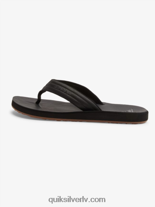 vīriešiem Quiksilver carver nubuka sandales vienkrāsains melns 88064R913