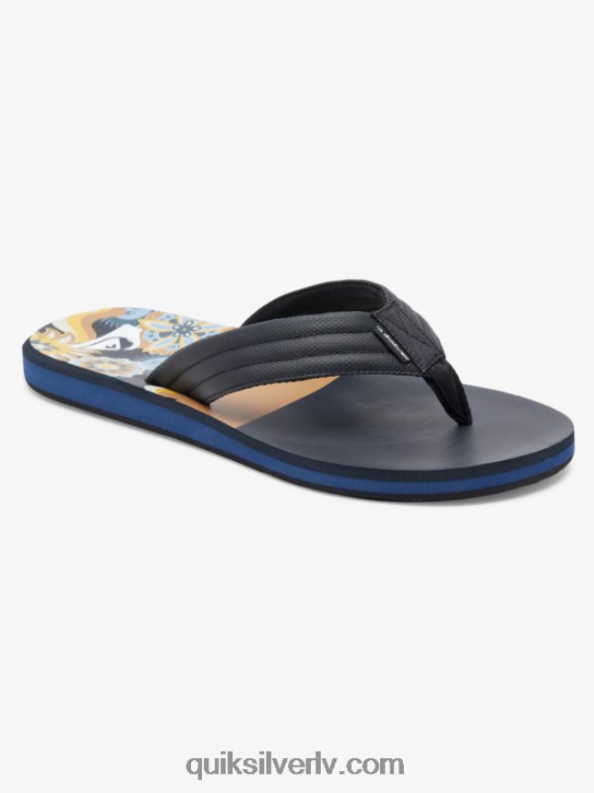 vīriešiem Quiksilver carver print sandales brūns 1 88064R617