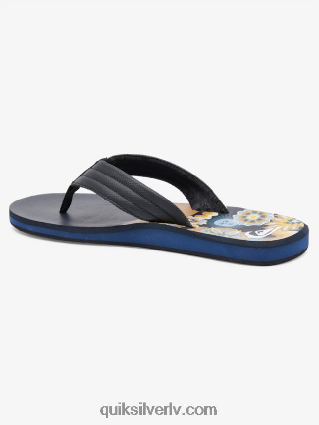 vīriešiem Quiksilver carver print sandales brūns 1 88064R617