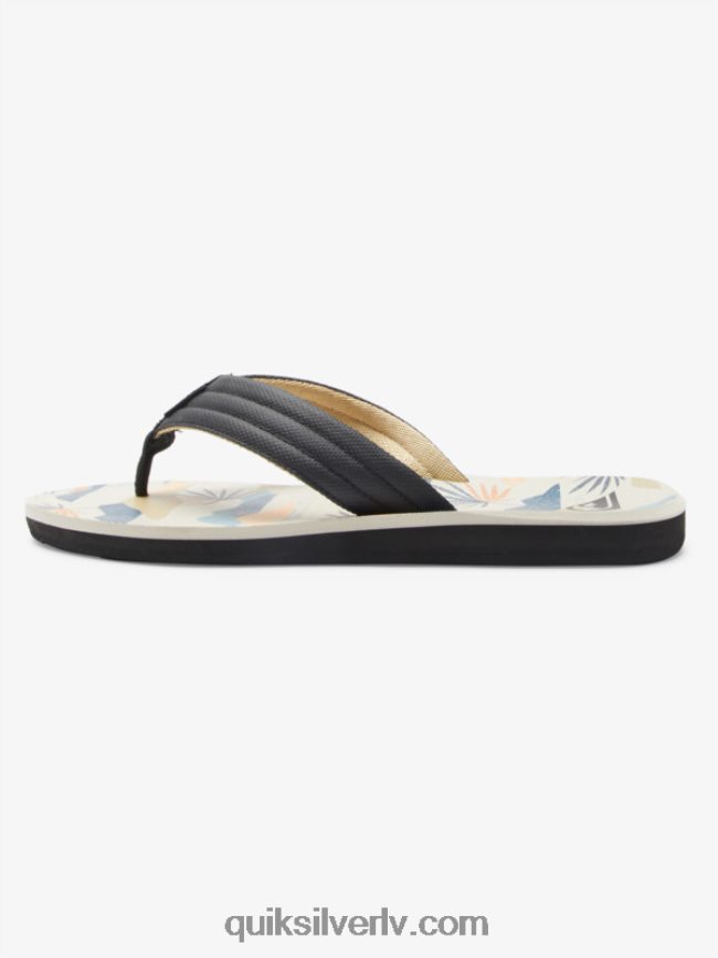 vīriešiem Quiksilver carver print sandales melns/balts/zils 88064R612