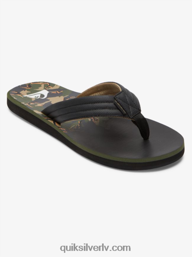 vīriešiem Quiksilver carver print sandales zaļš 1 88064R613