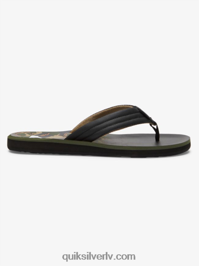 vīriešiem Quiksilver carver print sandales zaļš 1 88064R613