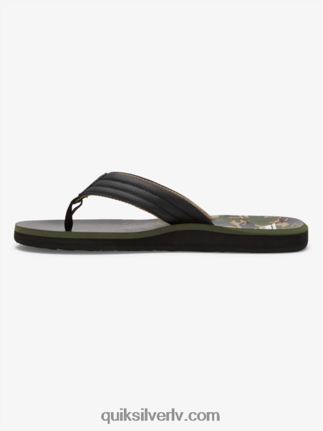 vīriešiem Quiksilver carver print sandales zaļš 1 88064R613