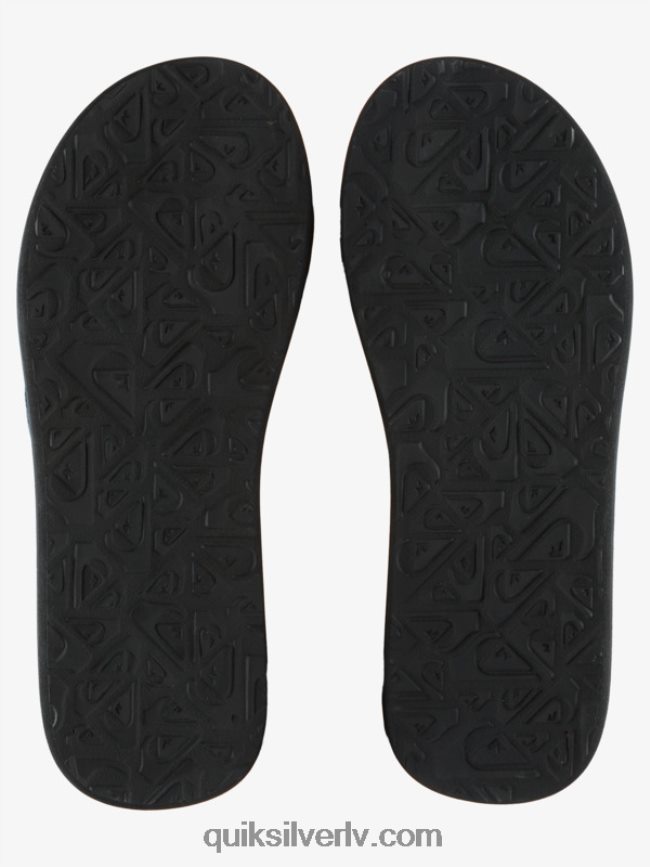 vīriešiem Quiksilver carver print sandales zils/melns 88064R616