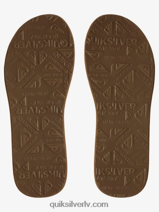 vīriešiem Quiksilver carver squish sandales brūns/melns 88064R937