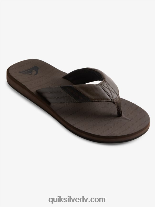 vīriešiem Quiksilver carver tropics sandales brūns/melns 88064R1297
