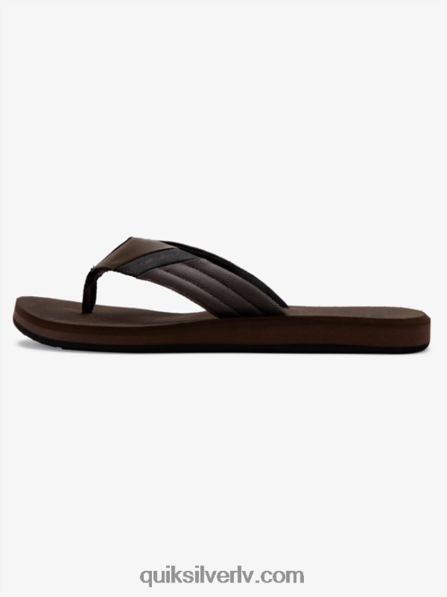 vīriešiem Quiksilver carver tropics sandales brūns/melns 88064R1297