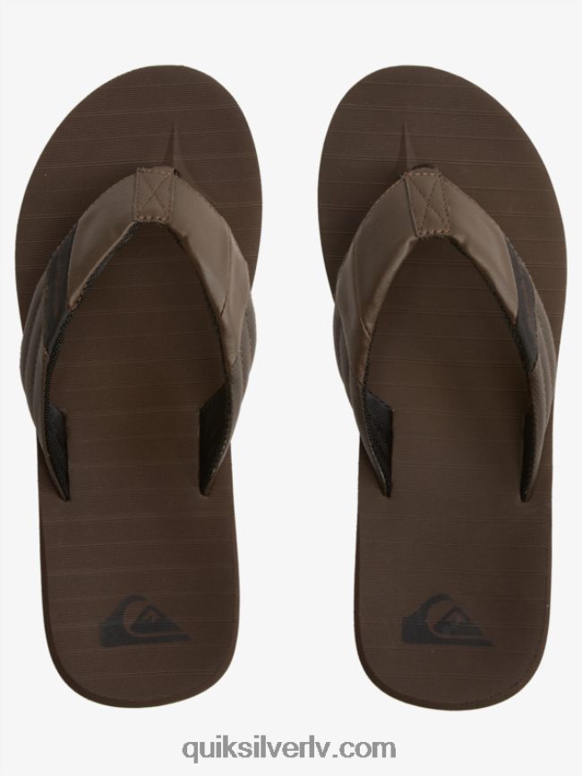 vīriešiem Quiksilver carver tropics sandales brūns/melns 88064R1297