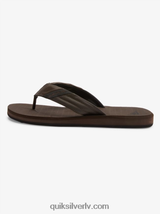 vīriešiem Quiksilver carver tropics sandales brūns/melns 88064R1297