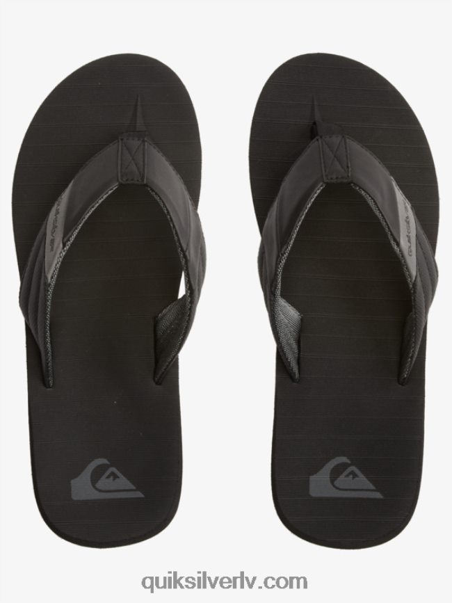 vīriešiem Quiksilver carver tropics sandales melns/pelēks 88064R1296