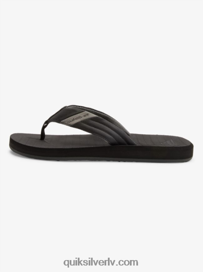 vīriešiem Quiksilver carver tropics sandales melns/pelēks 88064R1296