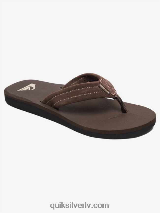 vīriešiem Quiksilver carver zamšādas ādas sandales demitasse - ciets 88064R1631