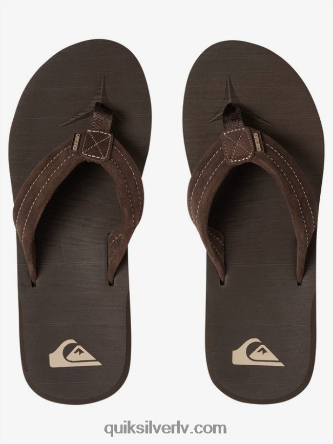 vīriešiem Quiksilver carver zamšādas ādas sandales demitasse - ciets 88064R1631