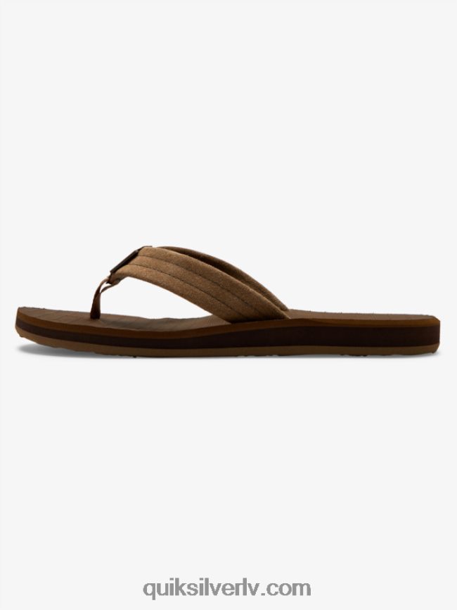 vīriešiem Quiksilver carver zamšādas ādas sandales iedegums - ciets 88064R1633