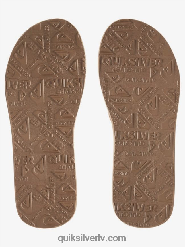 vīriešiem Quiksilver carver zamšādas ādas sandales iedegums - ciets 88064R1633
