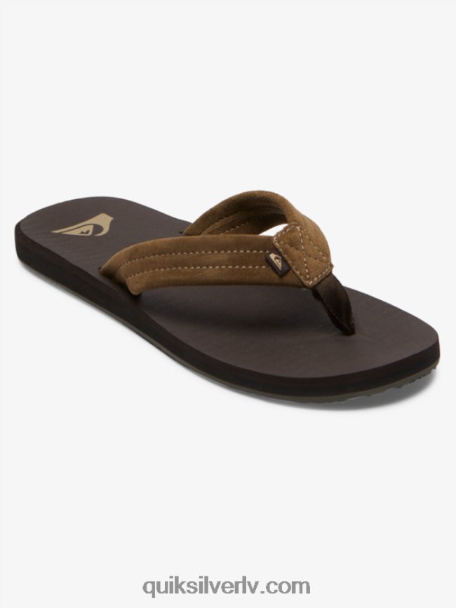 vīriešiem Quiksilver carver zamšādas kodola sandales brūns 1 88064R877