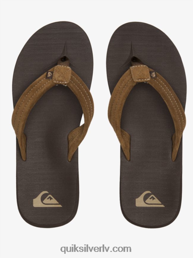 vīriešiem Quiksilver carver zamšādas kodola sandales brūns 1 88064R877