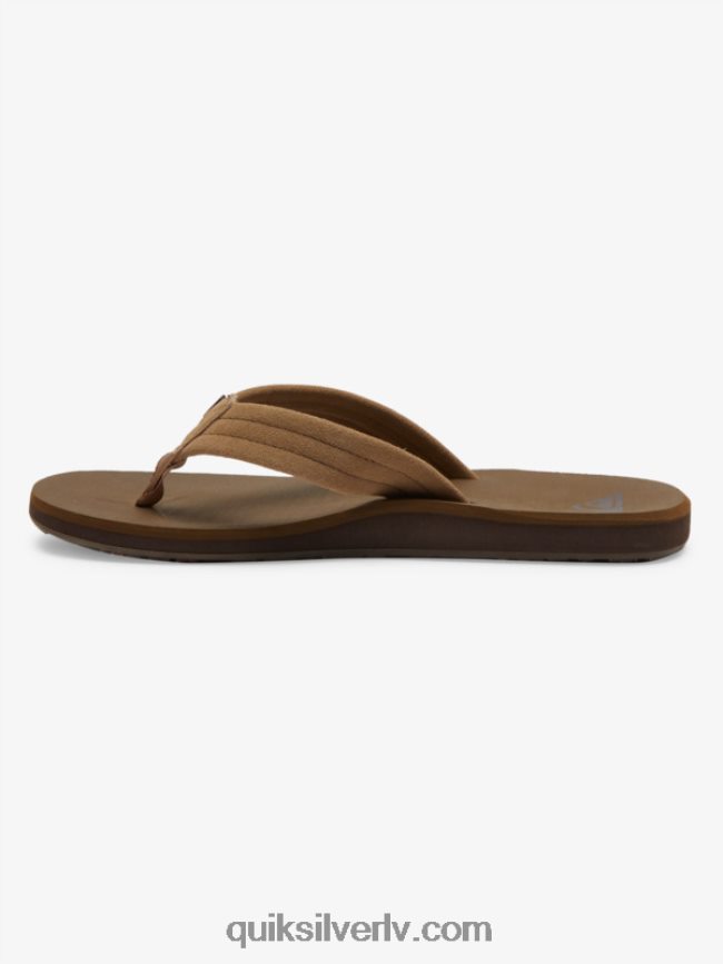 vīriešiem Quiksilver carver zamšādas kodola sandales iedegums 1 88064R874