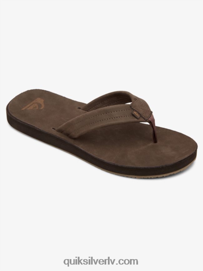 vīriešiem Quiksilver erreka ādas sandales brūns 88064R1185
