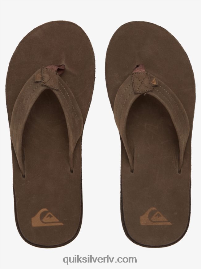 vīriešiem Quiksilver erreka ādas sandales brūns 88064R1185