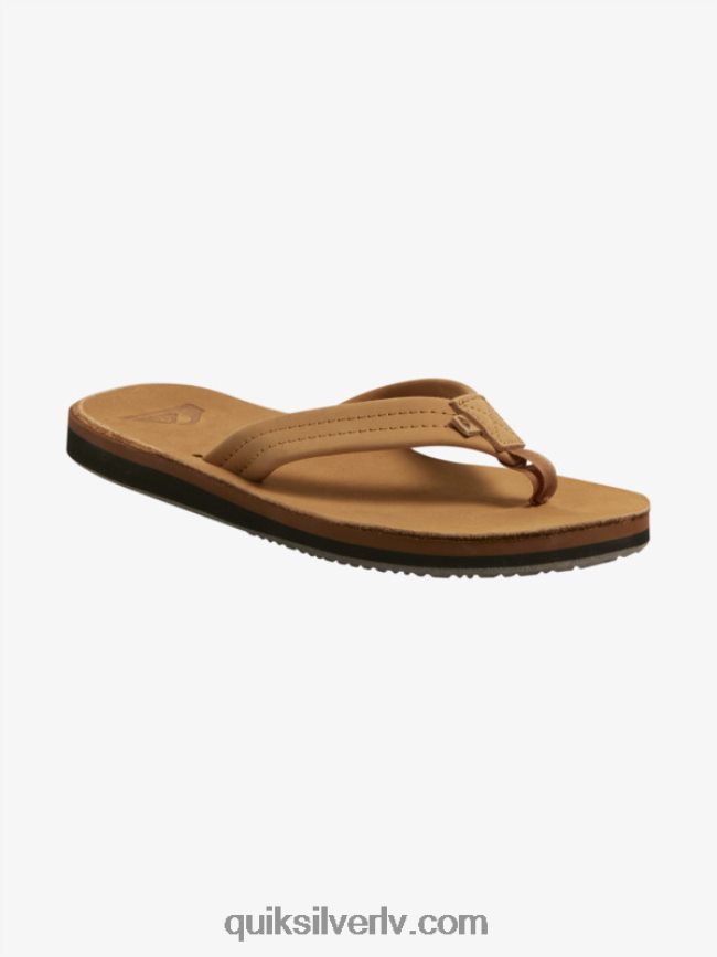 vīriešiem Quiksilver erreka ādas sandales brūns 88064R1185