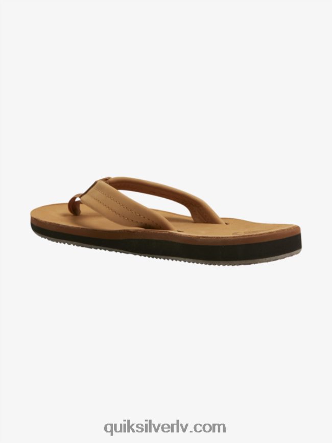 vīriešiem Quiksilver erreka ādas sandales brūns 88064R1185