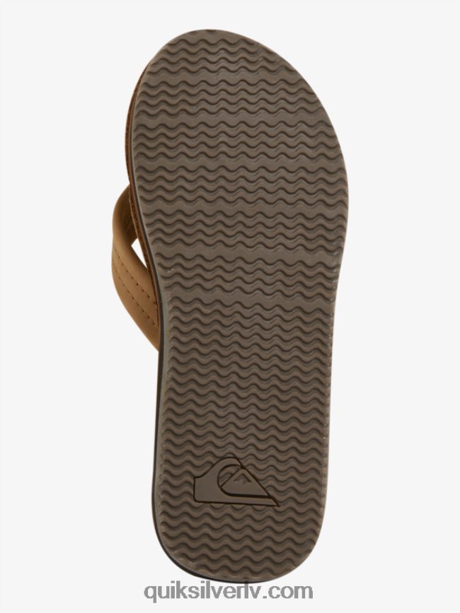 vīriešiem Quiksilver erreka ādas sandales brūns 88064R1185