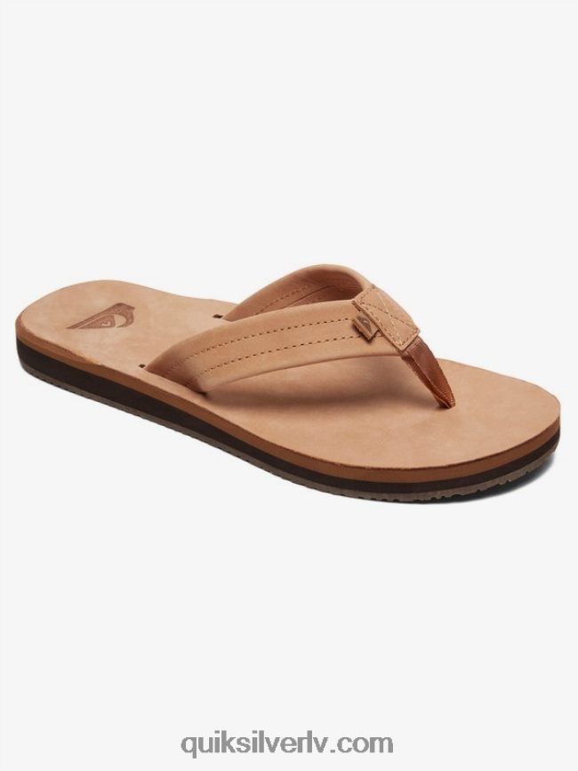 vīriešiem Quiksilver erreka ādas sandales iedegums - ciets 88064R1186