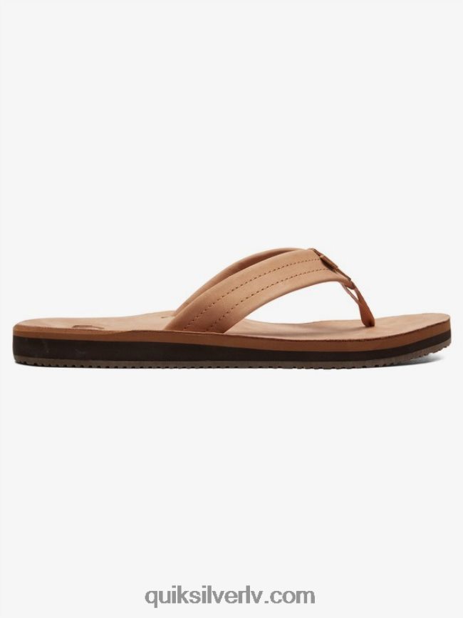 vīriešiem Quiksilver erreka ādas sandales iedegums - ciets 88064R1186