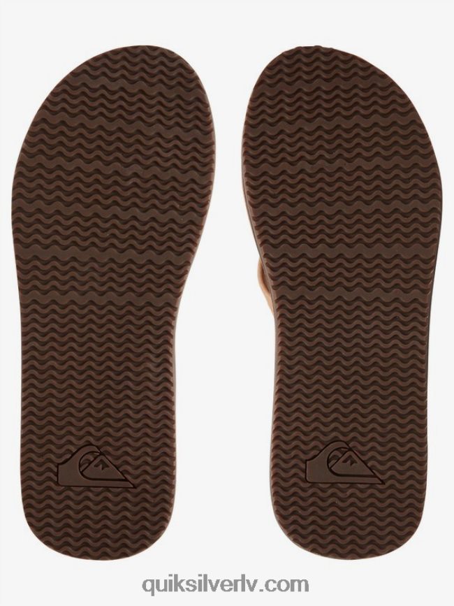 vīriešiem Quiksilver erreka ādas sandales iedegums - ciets 88064R1186