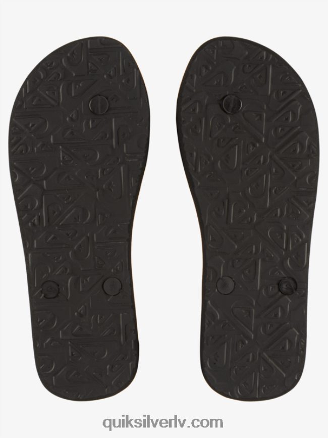 vīriešiem Quiksilver gregg kaplan molokai mākslas flip-flops melns/zils/zaļš 88064R524