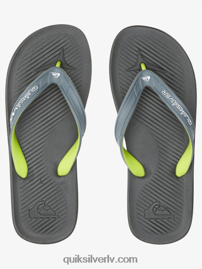 vīriešiem Quiksilver haleiwa core flip-flops pelēks 1 88064R953
