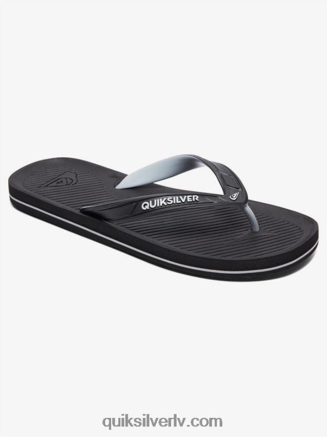 vīriešiem Quiksilver haleiwa flip-flops melns/pelēks 88064R1648