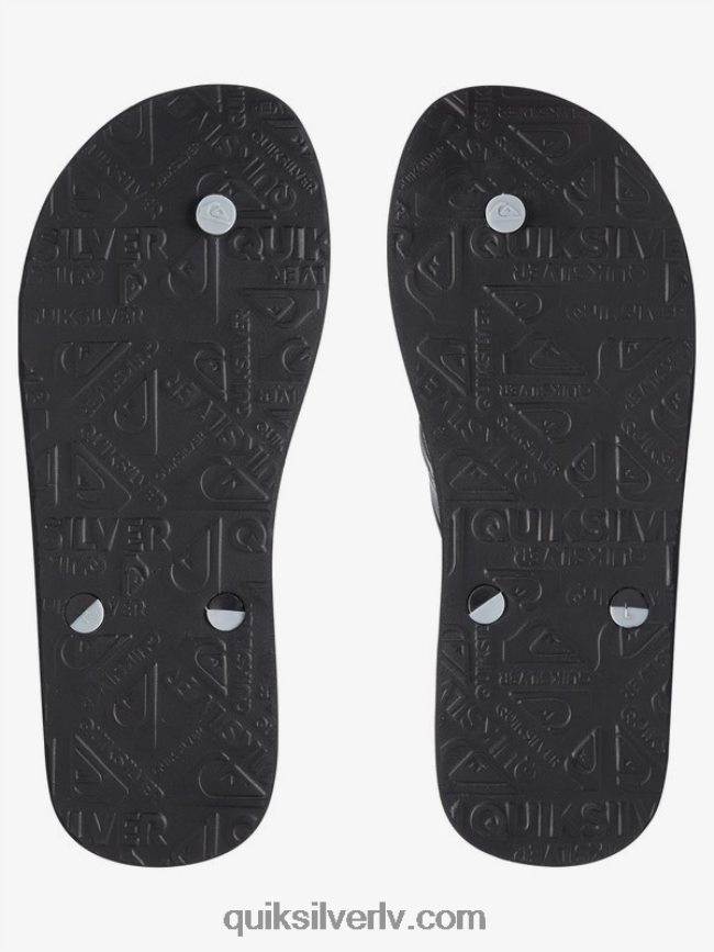 vīriešiem Quiksilver haleiwa flip-flops melns/pelēks 88064R1648