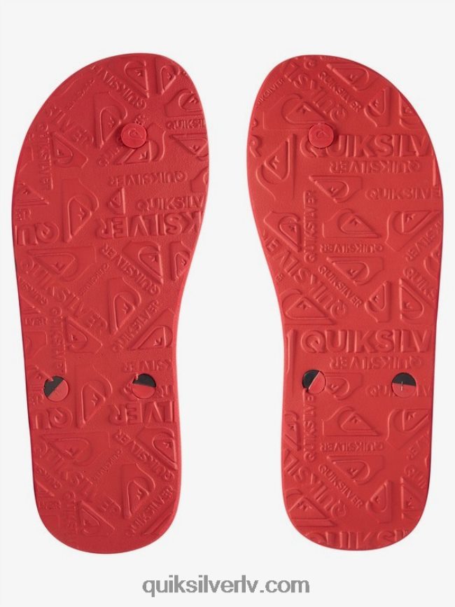 vīriešiem Quiksilver haleiwa flip-flops melns/sarkans/zaļš 88064R1649
