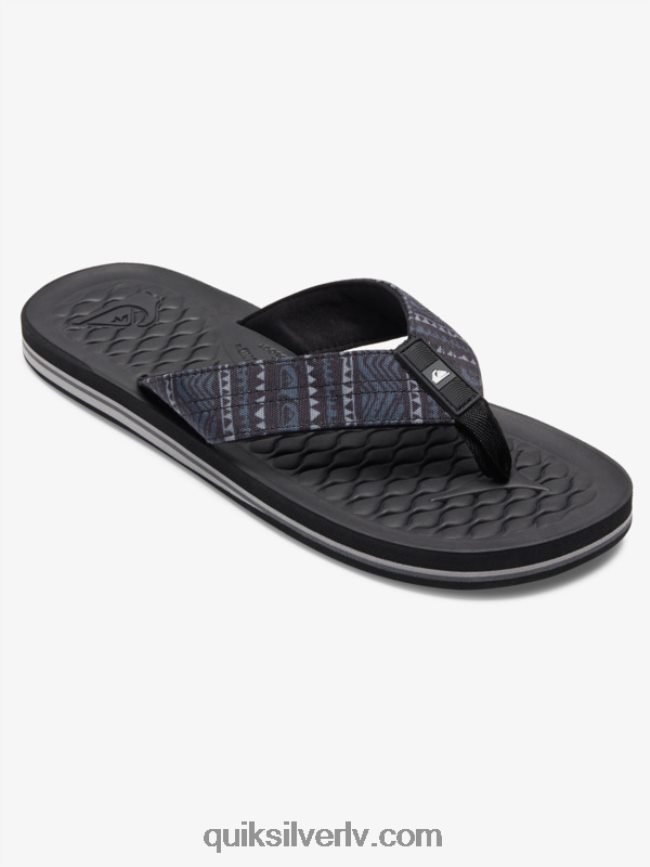 vīriešiem Quiksilver lanai flip-flops melns 88064R1792