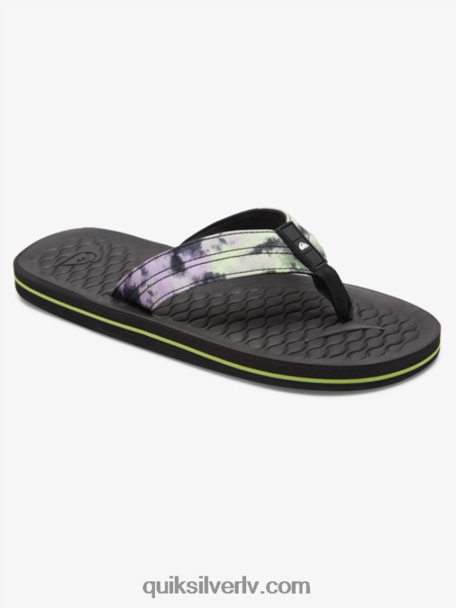 vīriešiem Quiksilver lanai flip-flops melns 88064R1794