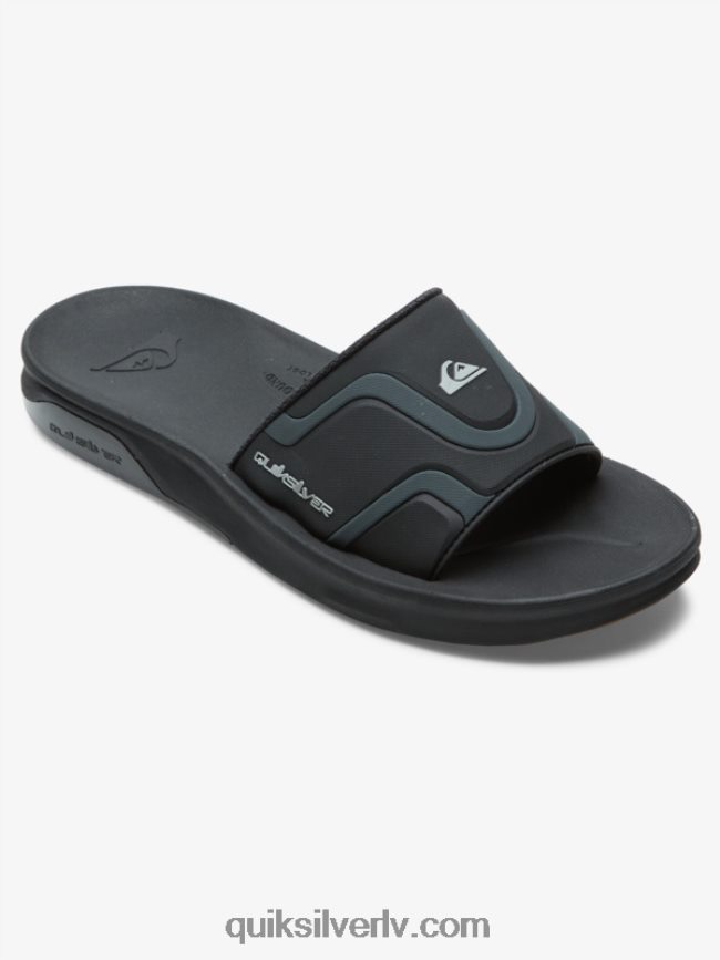 vīriešiem Quiksilver mathodic recovery slide sandales melns 88064R1257