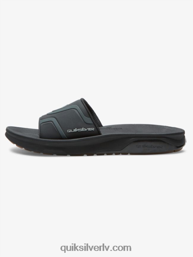 vīriešiem Quiksilver mathodic recovery slide sandales melns 88064R1257