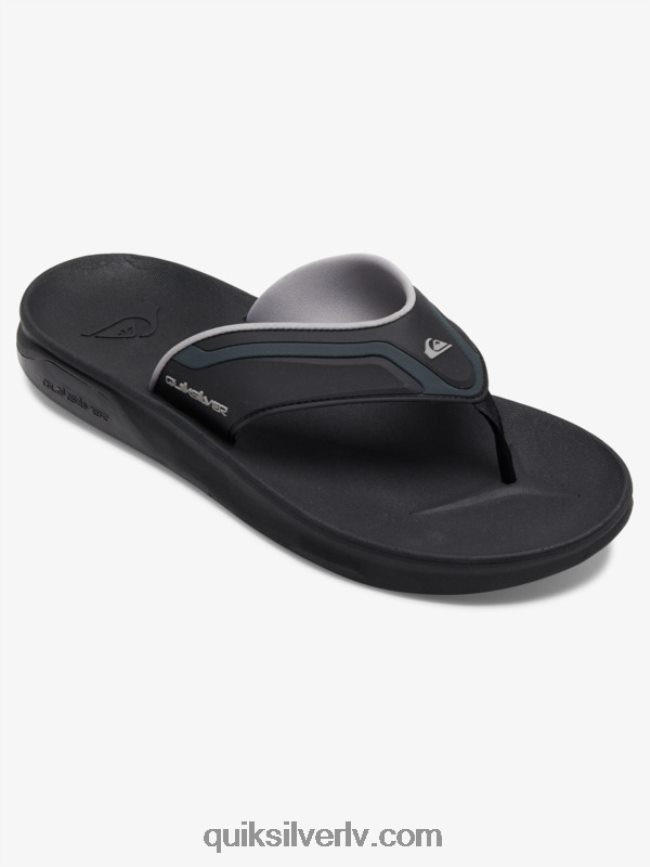 vīriešiem Quiksilver matodiskas atveseļošanās sandales melns/pelēks/brūns 88064R1082