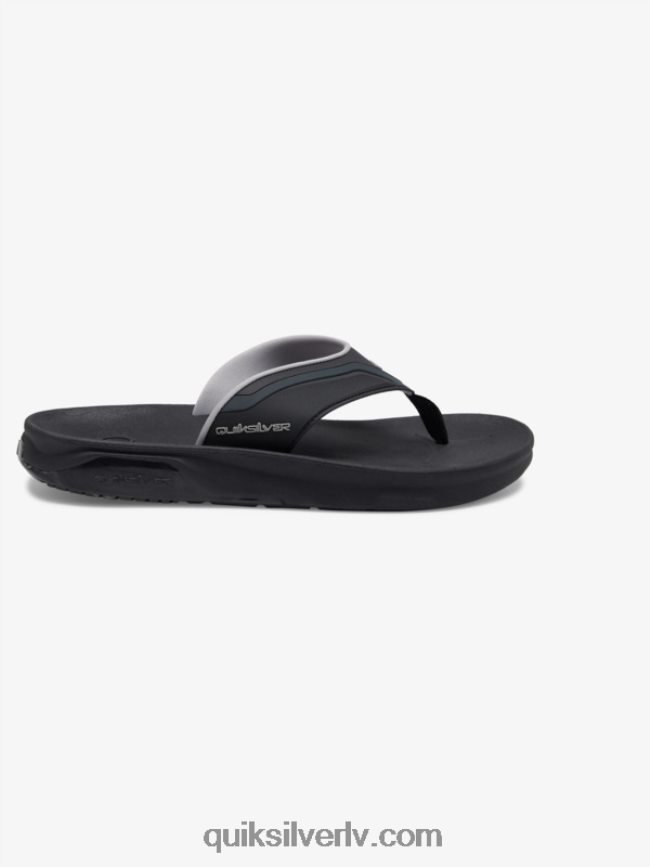 vīriešiem Quiksilver matodiskas atveseļošanās sandales melns/pelēks/brūns 88064R1082