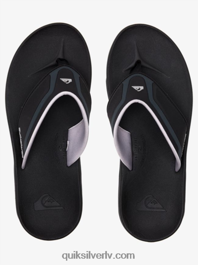 vīriešiem Quiksilver matodiskas atveseļošanās sandales melns/pelēks/brūns 88064R1082